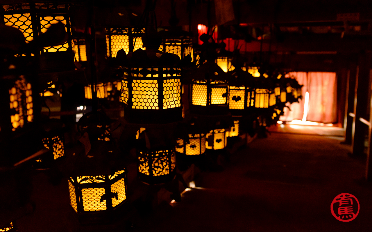 As lanternas de bronze de Kasuga-taisha.